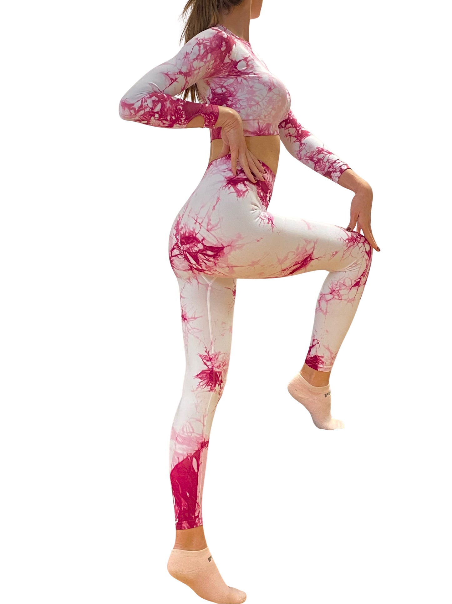 SS1 White Cherry Splashes Legging Set